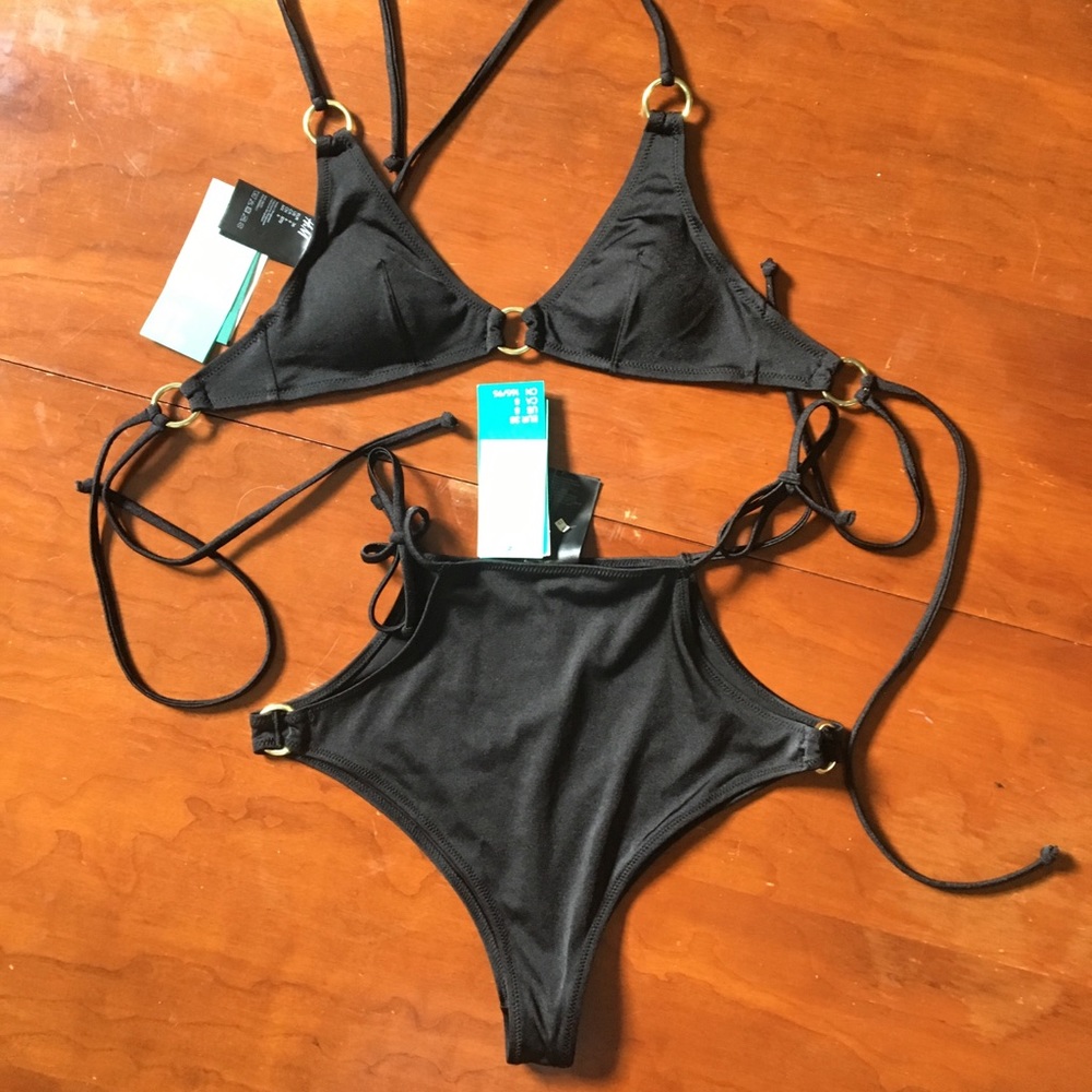 NWT High Waisted Black H&M Bikini